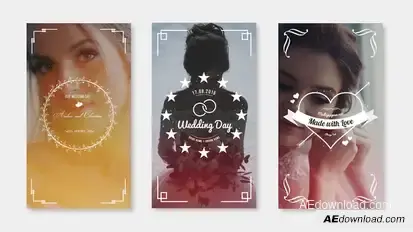Wedding Instagram Stories Openers template preview