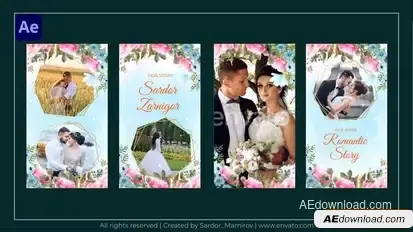 Wedding Instagram Story Openers template preview