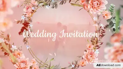 Wedding Invitation Video Displays template preview