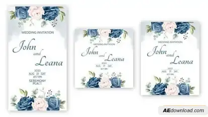 Wedding Invitation 4 in 1 Instagram Openers template preview