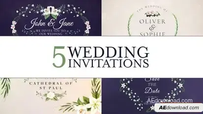 Wedding Invitation Openers template preview