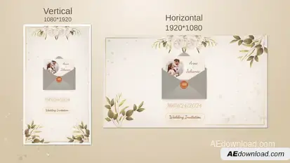 Wedding Invitation Video Displays template preview
