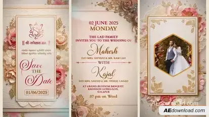 Videohive Wedding Invitation After Effects 57875370 Openers template preview
