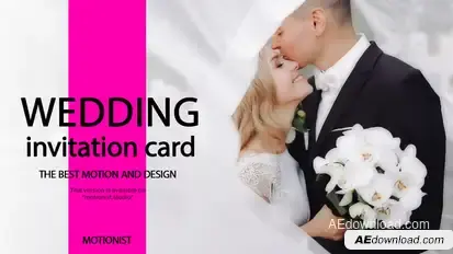 Wedding Invitation Card Video Displays template preview