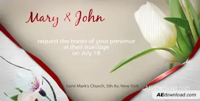 Wedding Invitation e-card Openers template preview