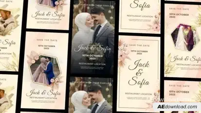 Videohive Wedding Invitation Instagram Story and Reel Openers template preview