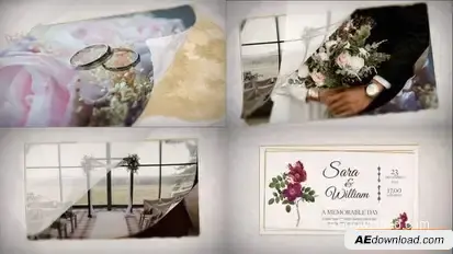 Wedding Invitation Slideshow Openers template preview
