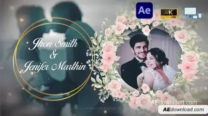 Wedding Invitation Slideshow Openers template preview