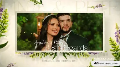 Wedding Invitation Slideshow | Instagram Version Video Displays template preview