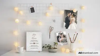 Wedding Invitation Template Video Displays template preview