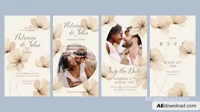 Wedding Invitation Video Template Video Displays template preview