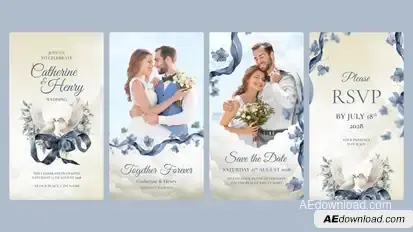 Wedding Invitation Video Template Video Displays template preview
