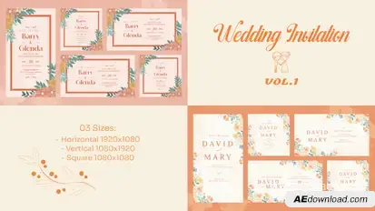 Wedding Invitation Vol.1 Openers template preview