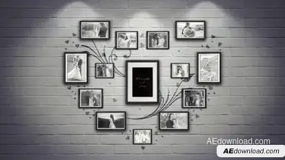 Wedding Memories Video Displays template preview