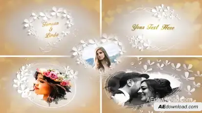 Wedding Memories Video Displays template preview
