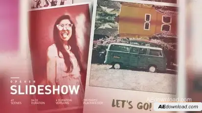 Emotional Photo Slideshow Openers template preview