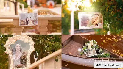 Wedding Photo Gallery -Autumn evening Garden Logo Stings template preview