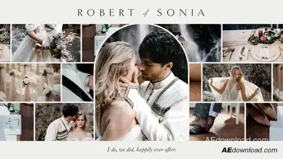 Wedding Photo Slideshow & Collage Template Elements template preview
