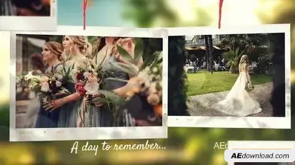 Wedding Photo Slideshow Openers template preview