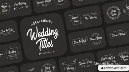Wedding Titles Titles template preview