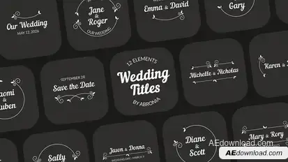 Wedding Titles Titles template preview
