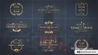 Wedding Titles Titles template preview
