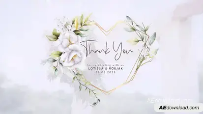 Wedding titles Openers template preview