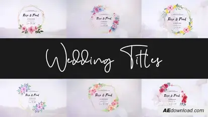 Wedding Titles Openers template preview