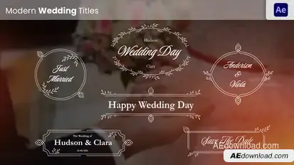 Wedding Titles Titles template preview