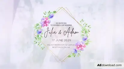 Wedding titles Openers template preview