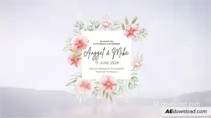 Wedding titles Openers template preview