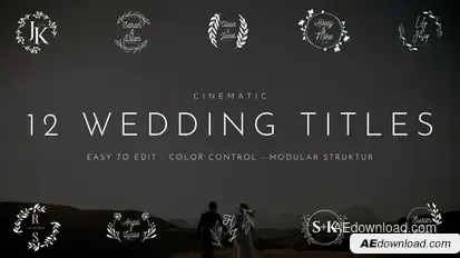 Wedding Titles Openers template preview