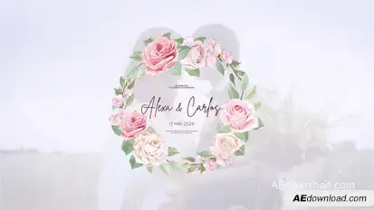 Wedding titles Openers template preview