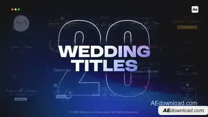 Wedding Titles Titles template preview