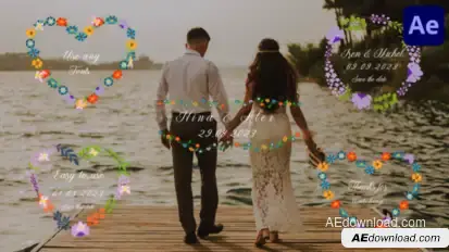 Wedding Titles for After Effects Titles template preview