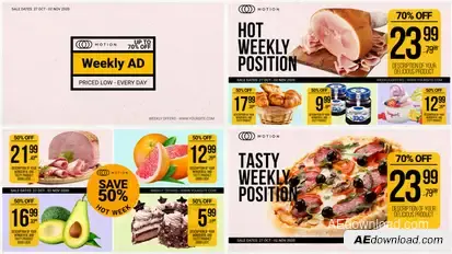 Weekly Ad - Food Online Promo Product Promo template preview