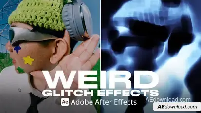 Weird Glitch Effect Ae Elements template preview