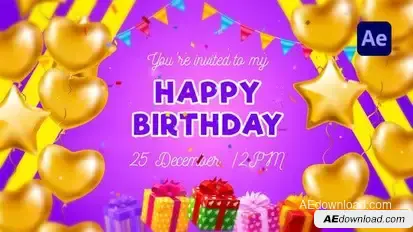 Welcome My Birthday Openers template preview