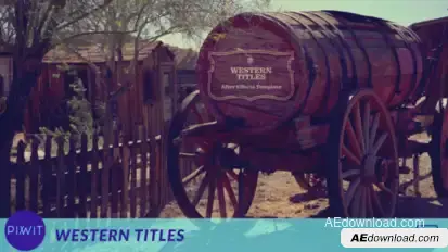 Western Titles Real Footage Openers template preview