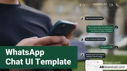 WhatsApp Chat UI Message Logo Stings template preview