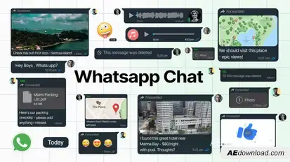 WhatsApp Messages Elements template preview