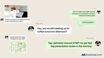 Whatsapp Messages Video Displays template preview