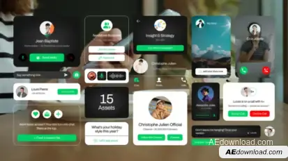 WhatsApp Social Media Lower Third Elements template preview