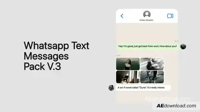 Whatsapp Text Pack Elements template preview