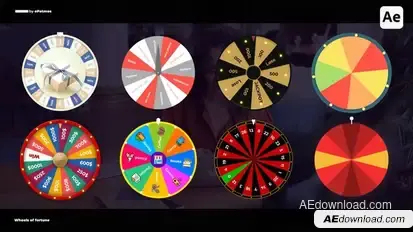 Wheel of fortune | AE Elements template preview