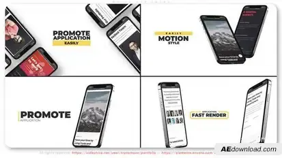 White App Intro Product Promo template preview