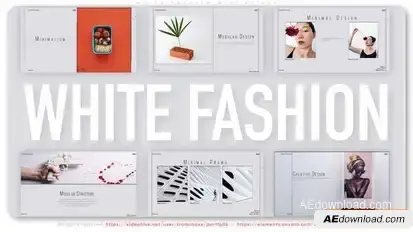 White Fashion Mini Slides Openers template preview