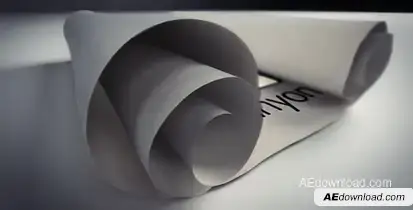 White Scroll Logo Reveals Logo Stings template preview