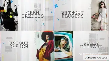 White Title Opener Openers template preview