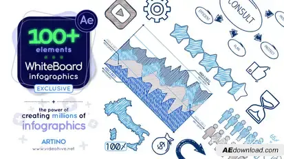 Whiteboard Infographic Infographics template preview